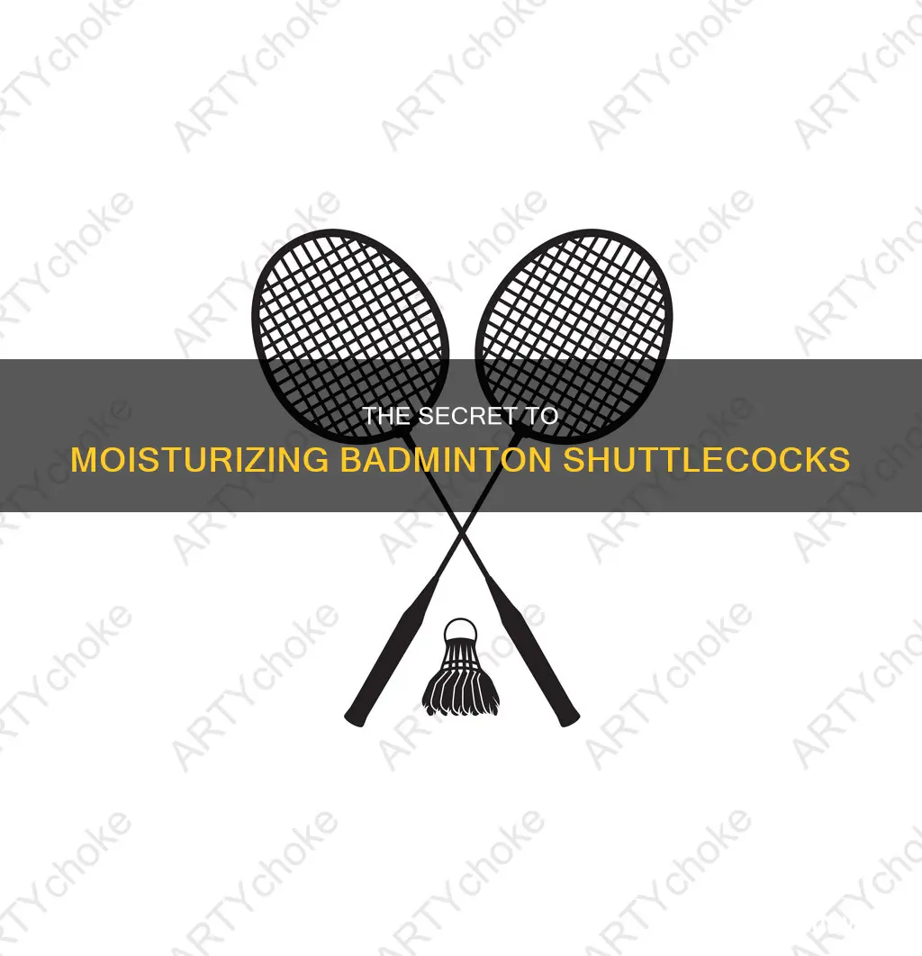 how to mositurize badminton shuttlecocks