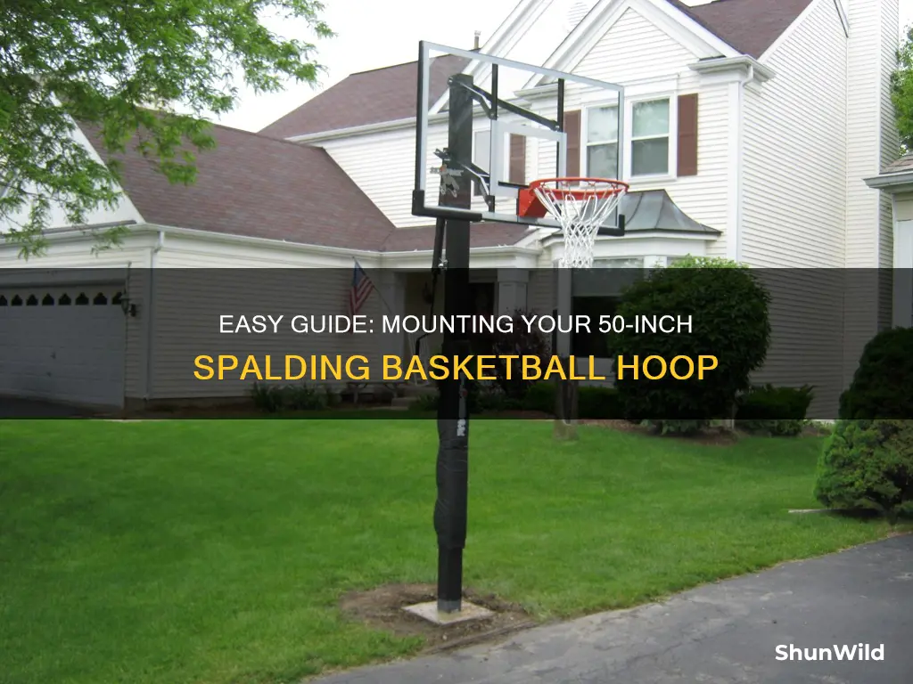 how to mount 50 inch spalding basketball