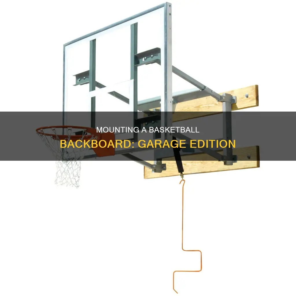 how to mount a basketball backboard above your garage