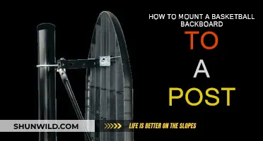 Mounting a Basketball Backboard: Attaching to a Post