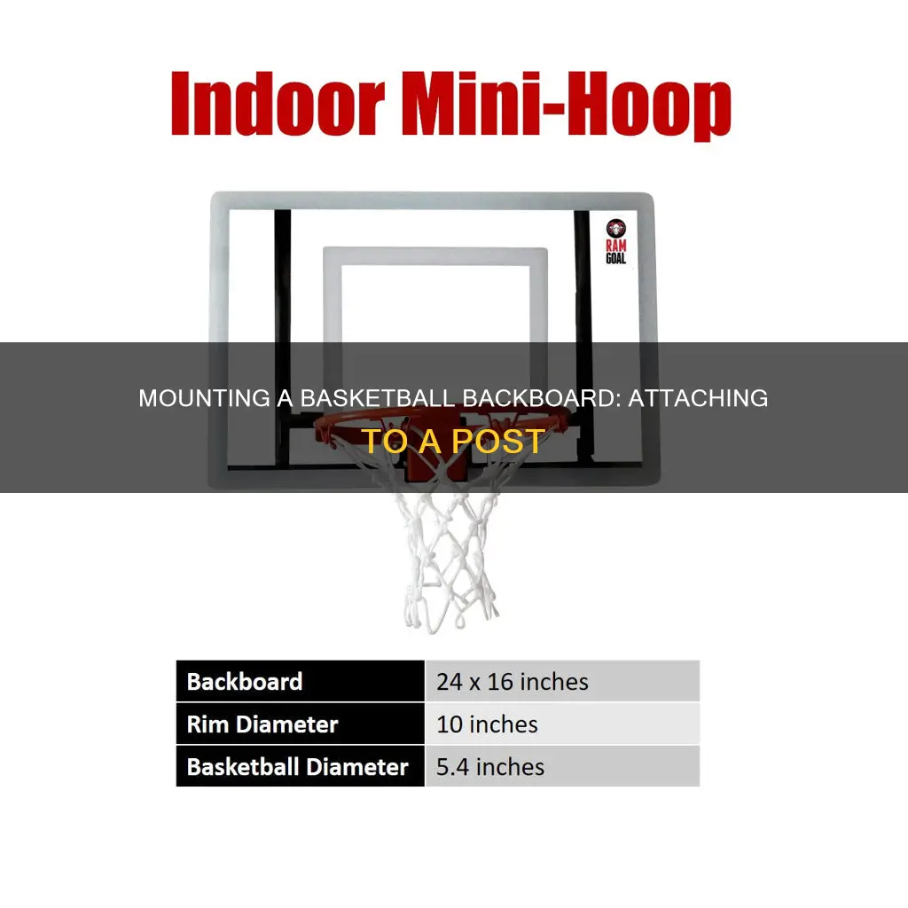 how to mount a basketball backboard to a post