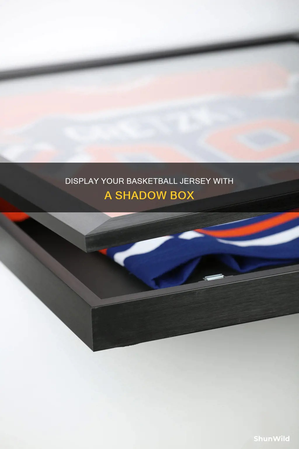 how to mount a basketball jersey in a shadow box