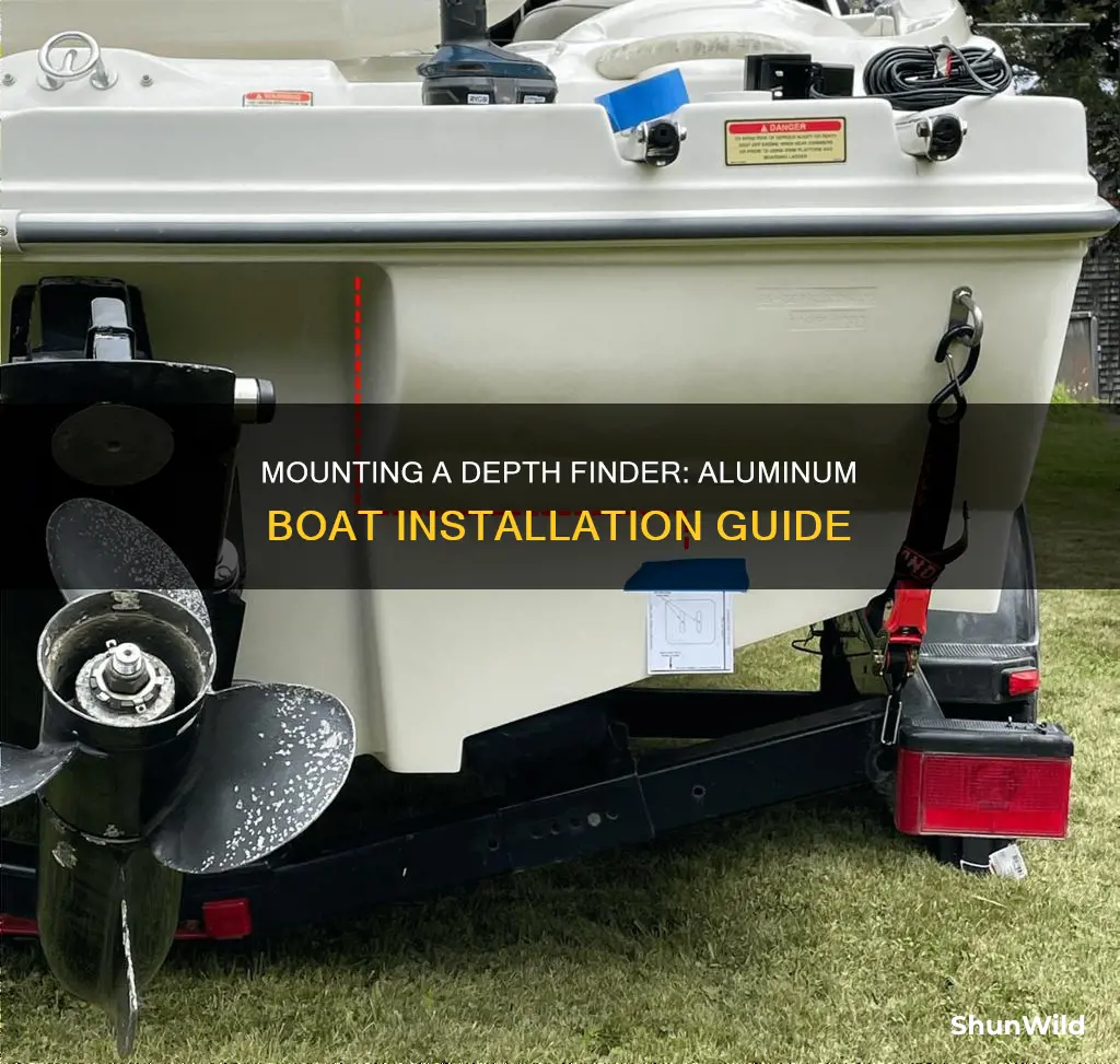 how to mount a depth finder on an aluminum boat