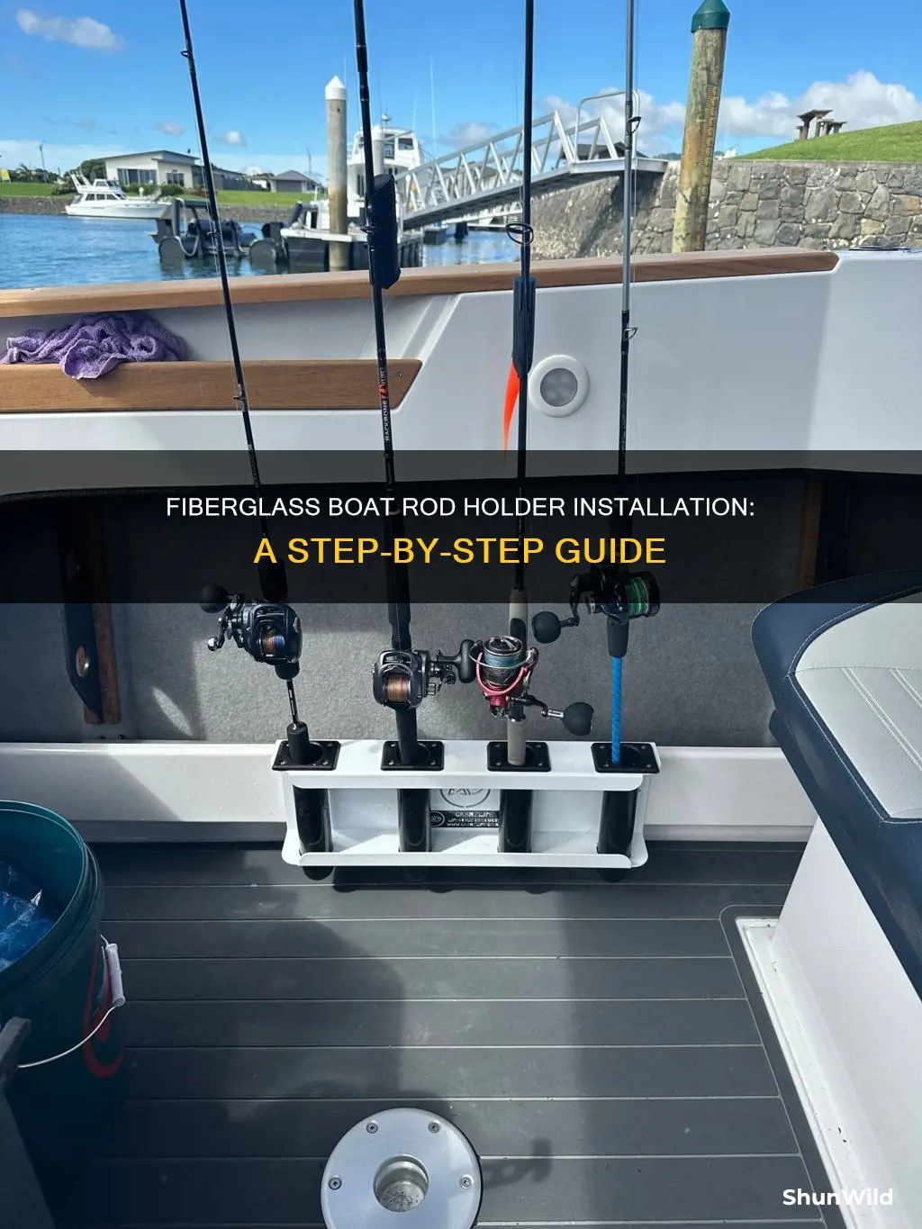 how to mount a rod holder on a fiberglass boat