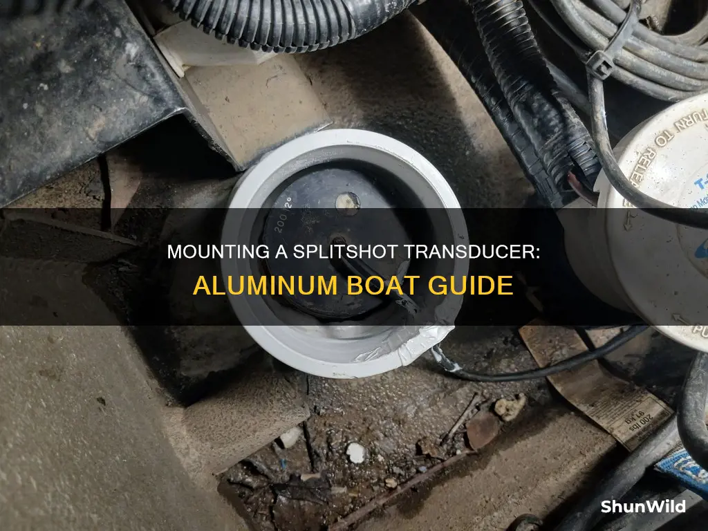 how to mount a splitshot transducer on aluminum boat