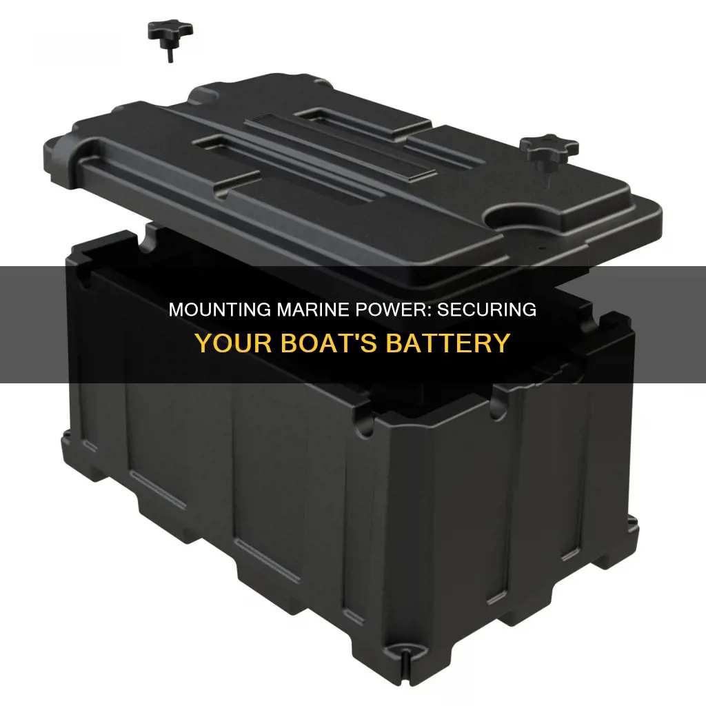 how to mount battery in boat