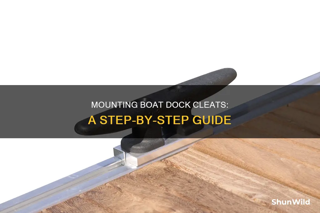 how to mount boat dock cleats