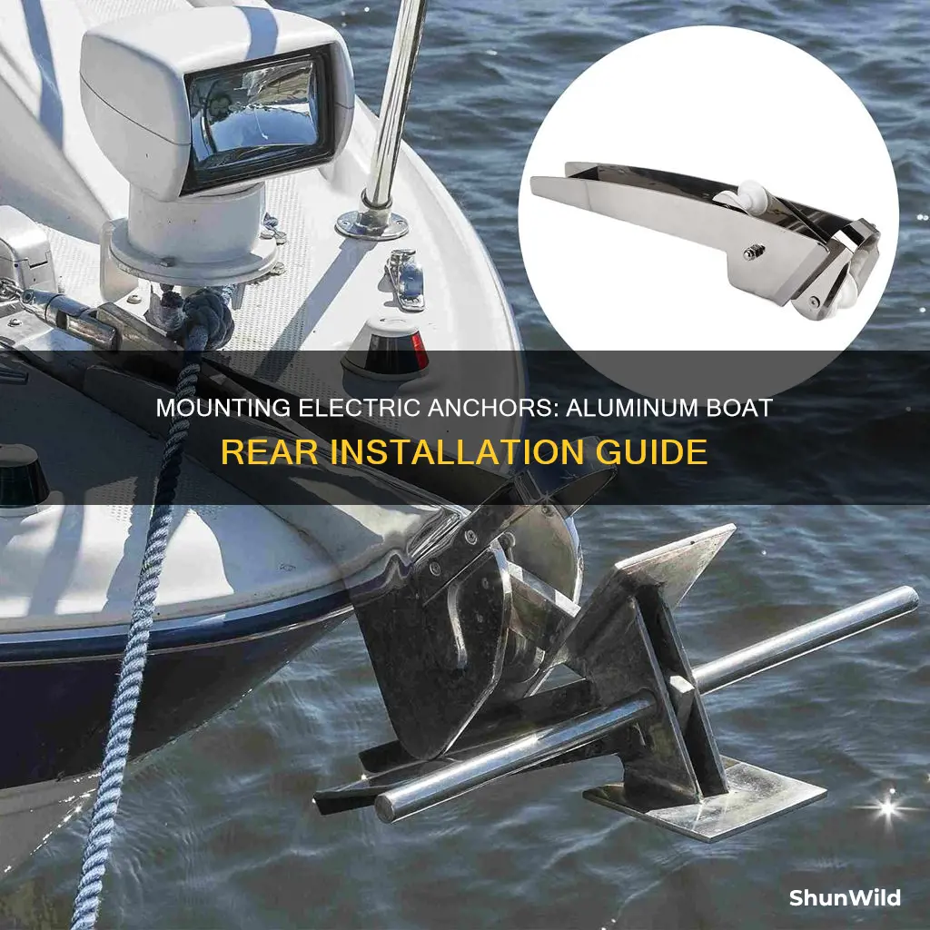 how to mount electric anchor on rear of aluminum boat