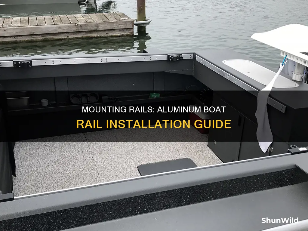 how to mount rail on aluminum boat