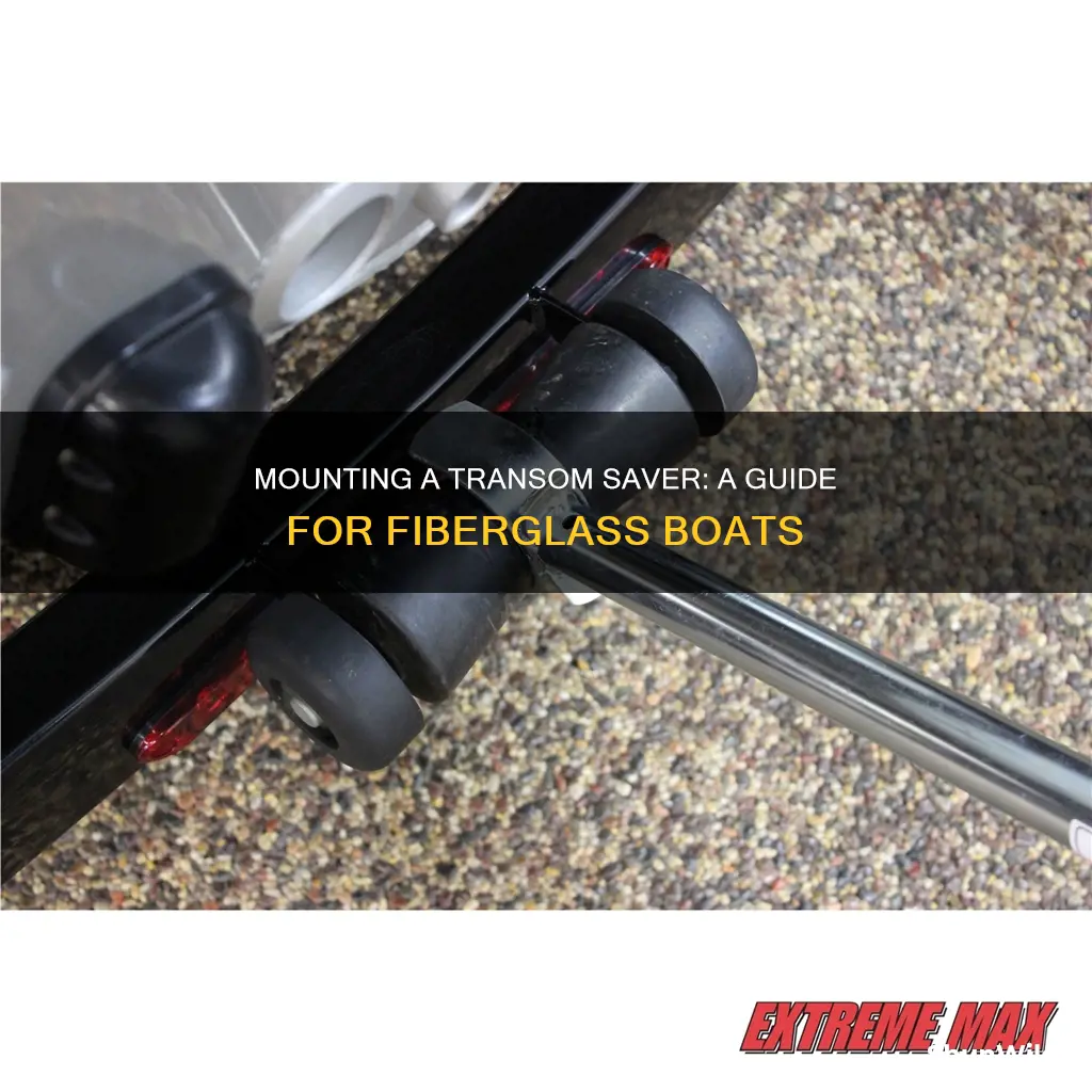 how to mount transom saver on fiberglass boat