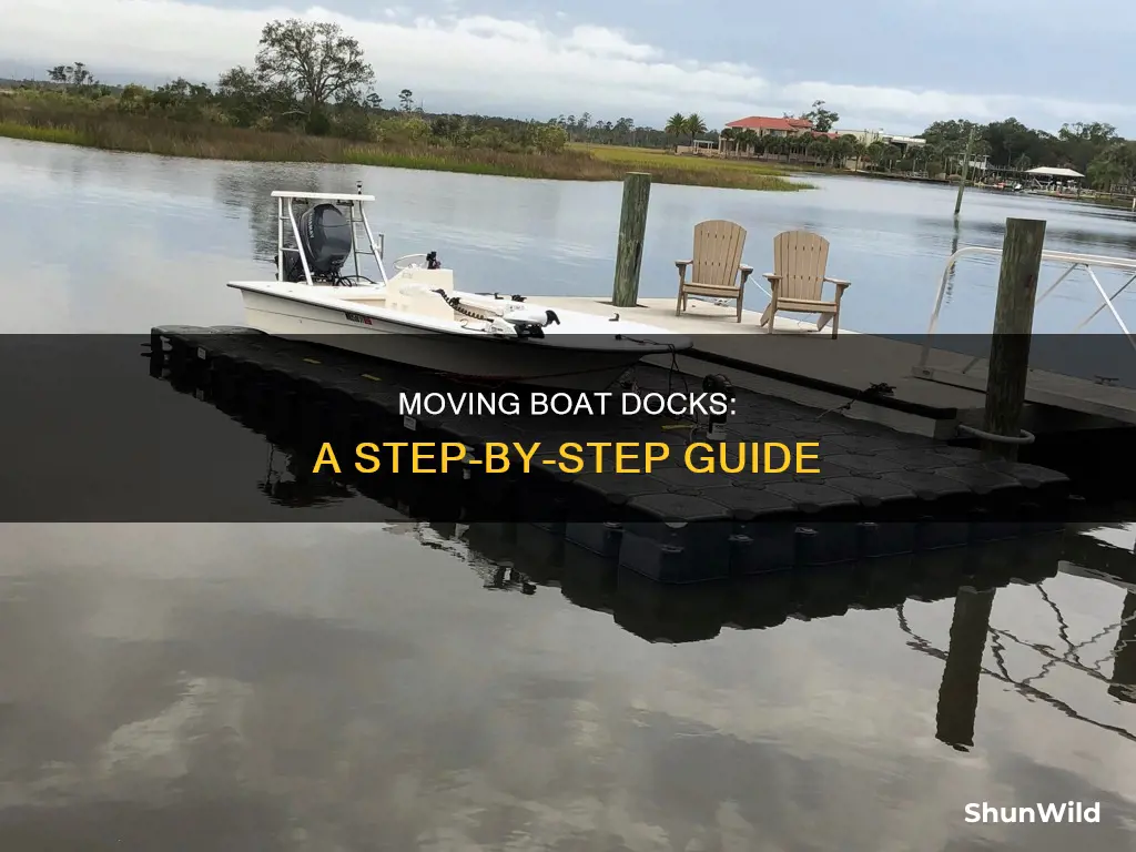 how to move a boat dock