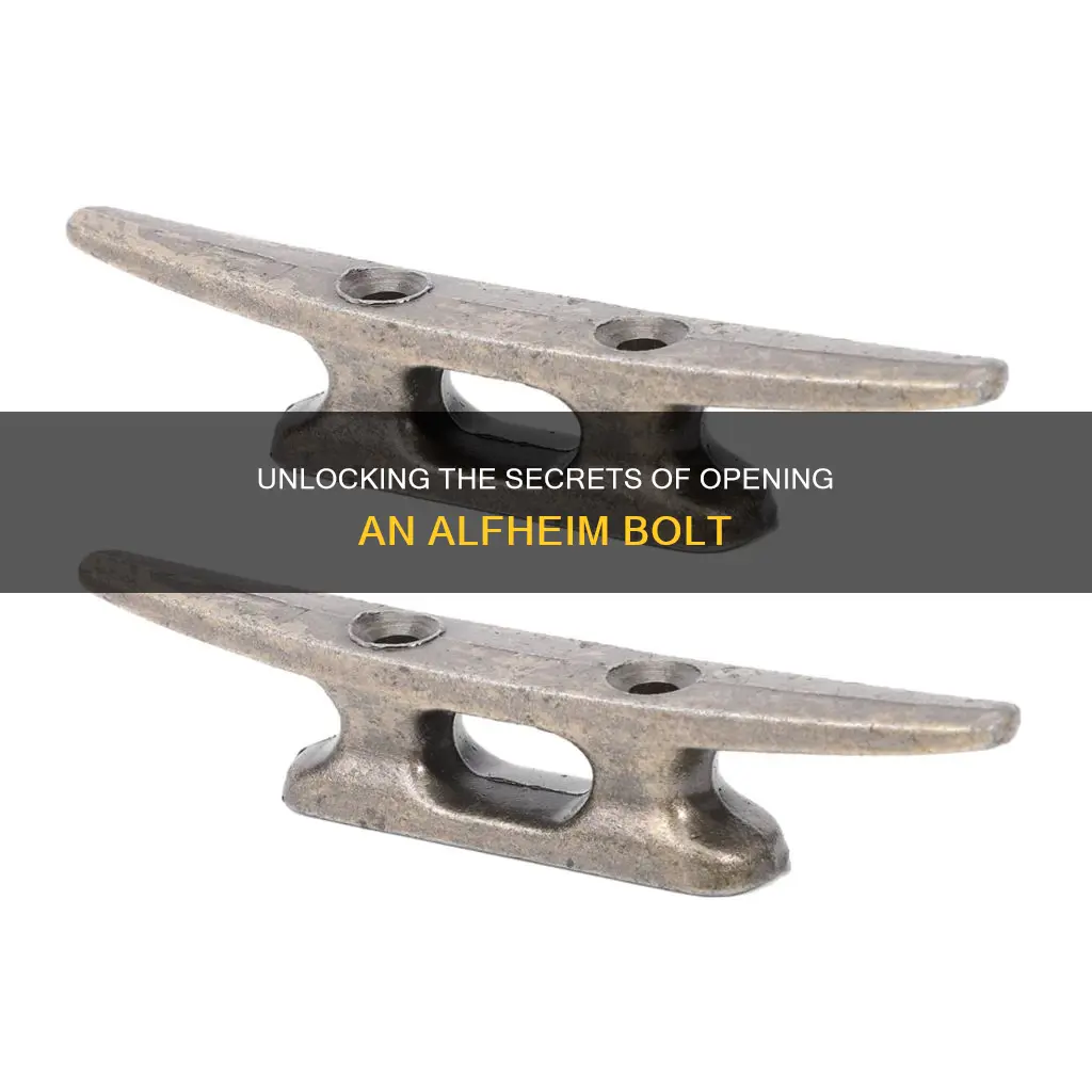 how to oepn alfeim bolt on right boat dock