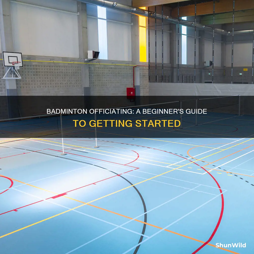 how to officiate badminton