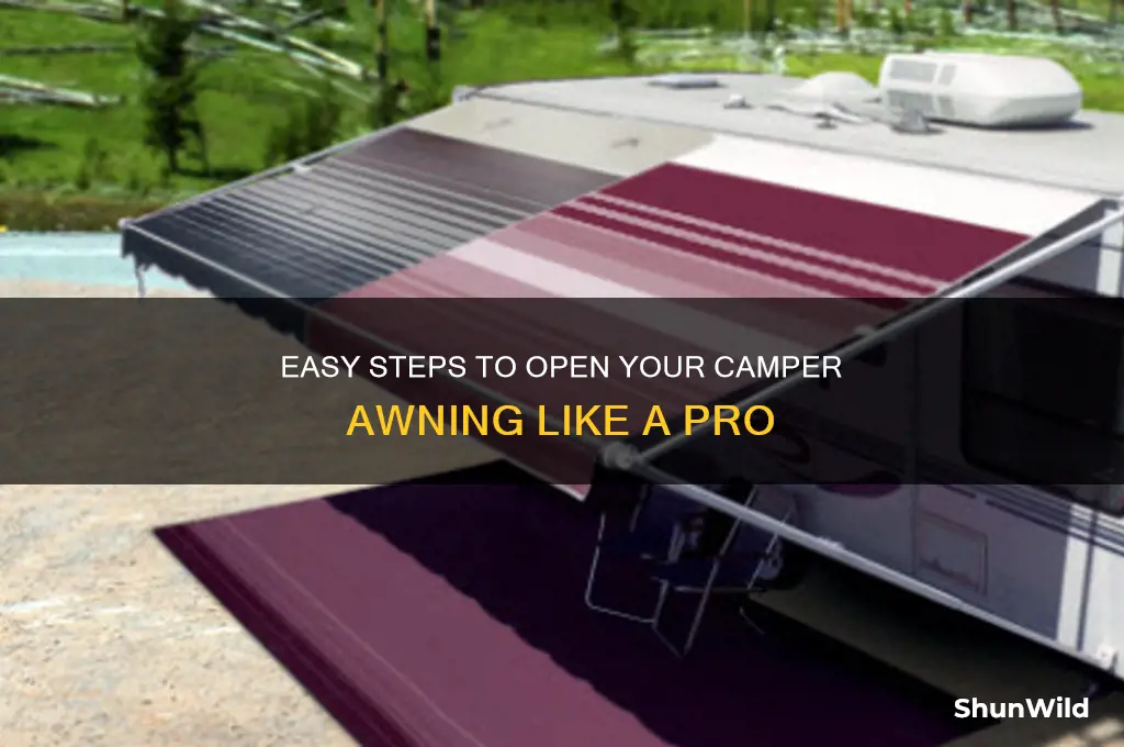 how to open camper awning