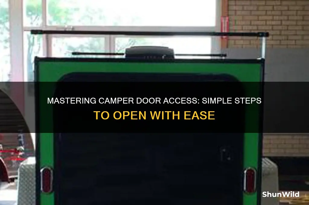 how to open camper door