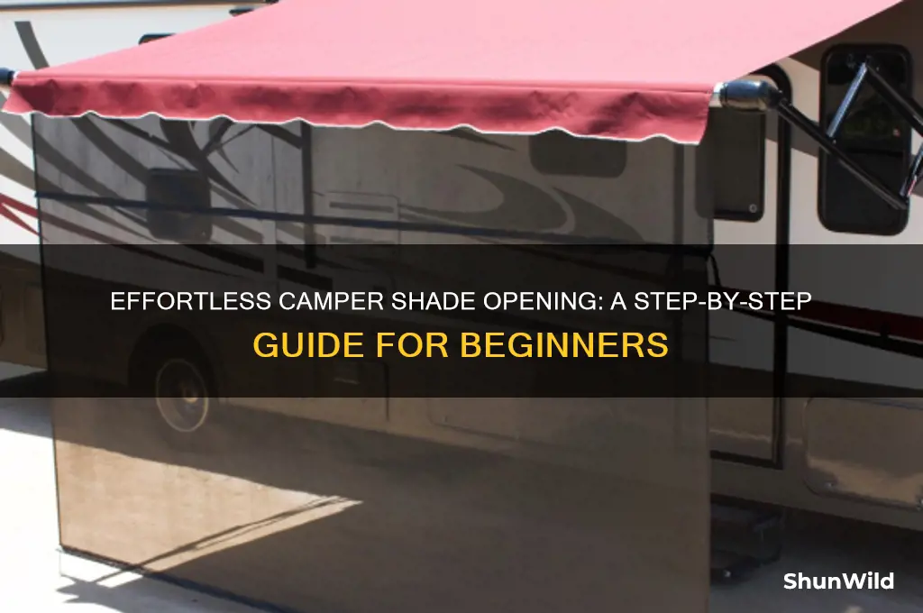 how to open camper shade