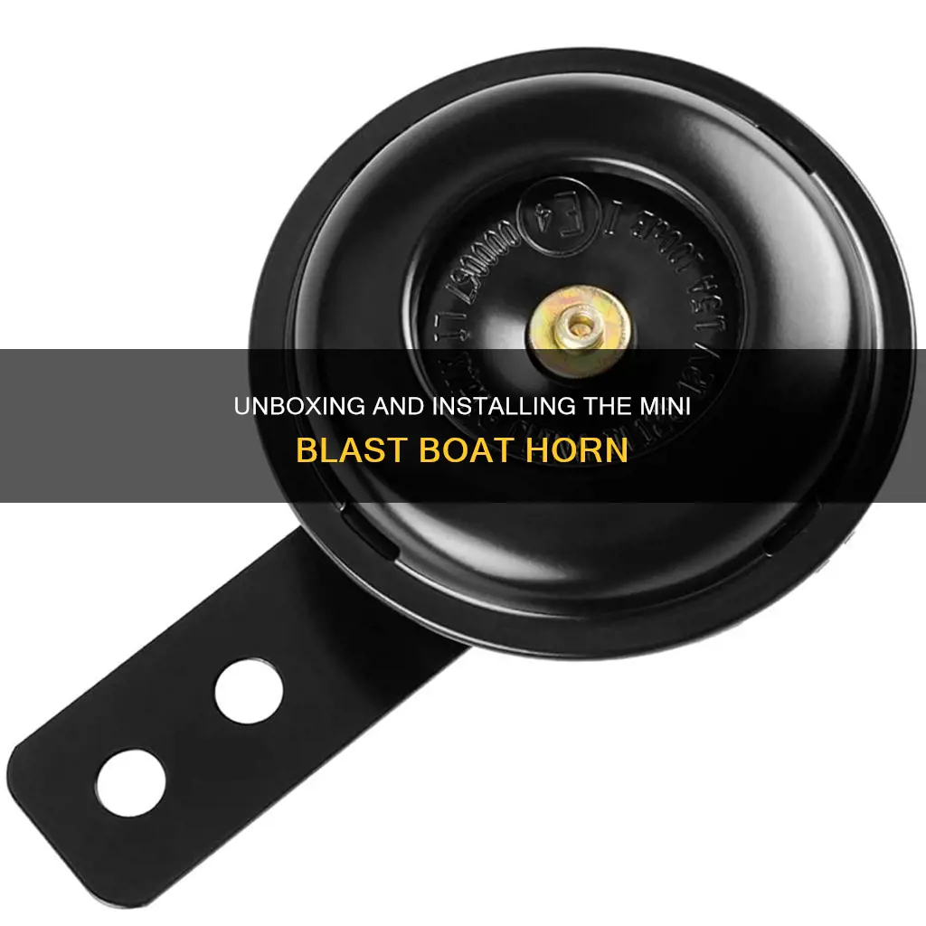 how to open compact electric black mini blast boat horn