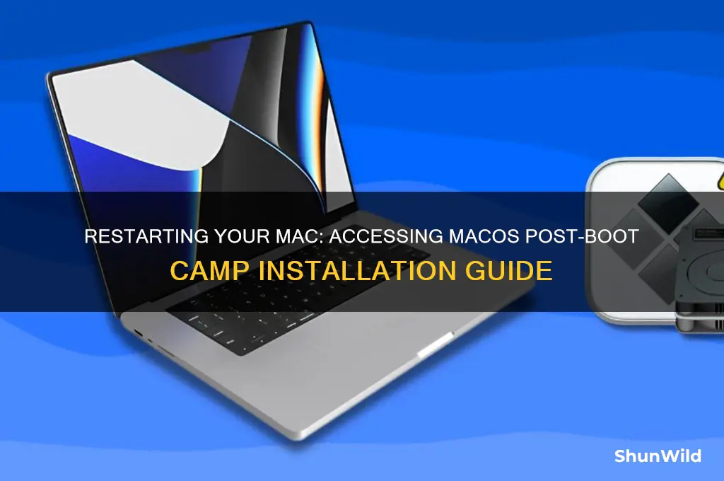 how to open mac os after boot camp