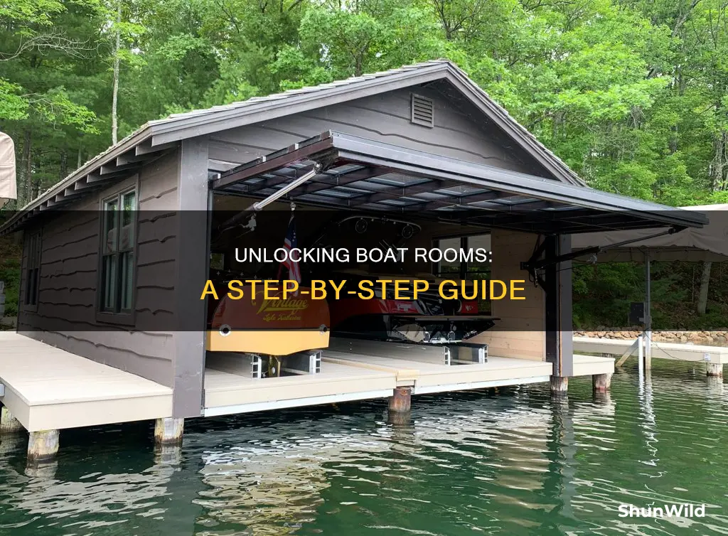 how to open room on boat