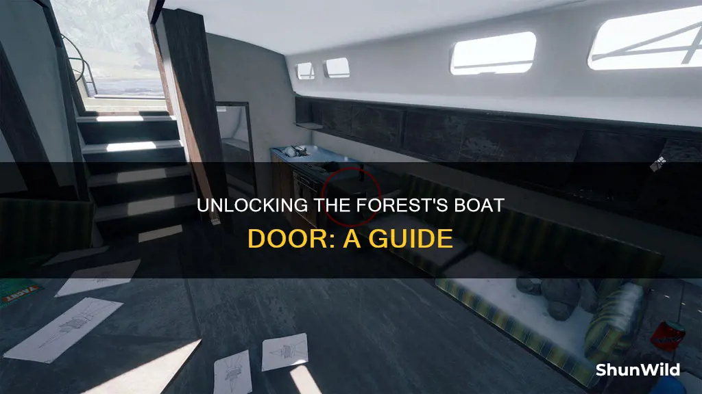 how to open th4e boat door forest