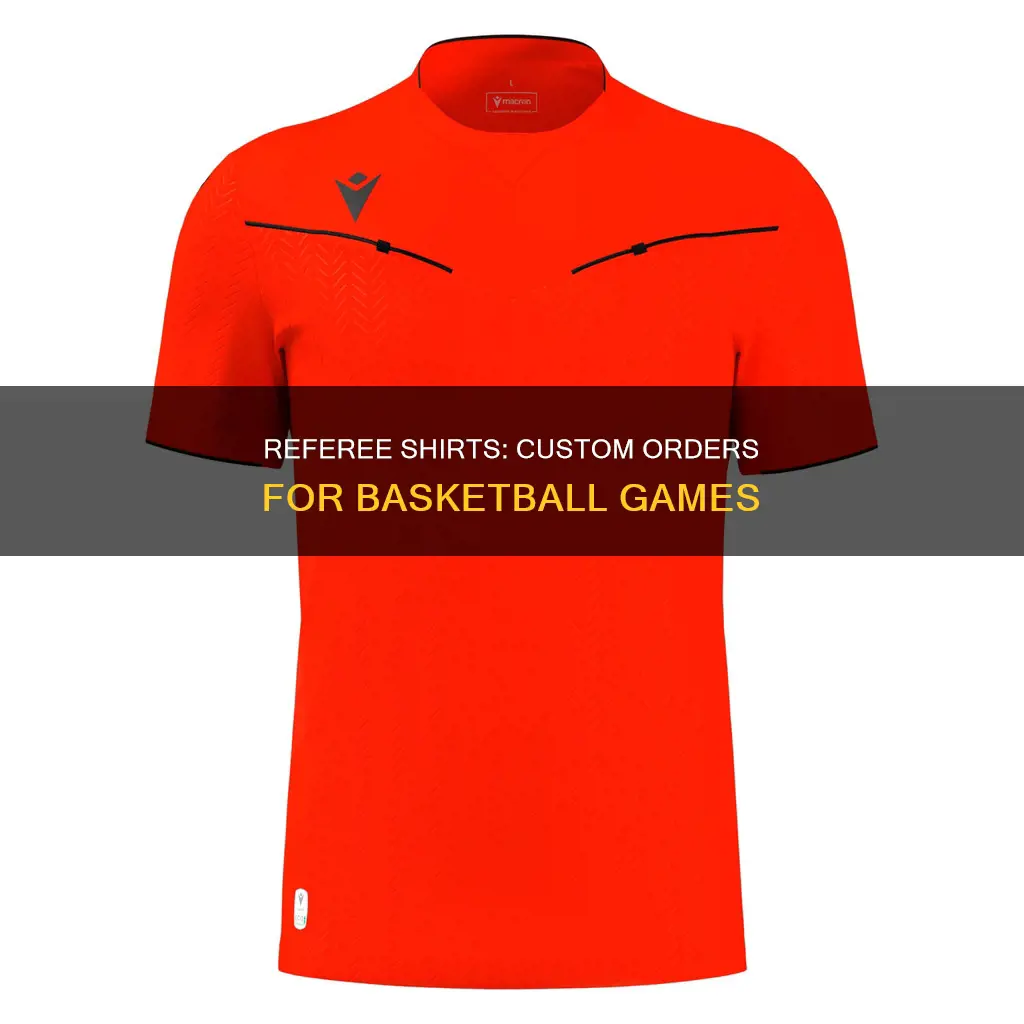 how to order basketball referee shirts