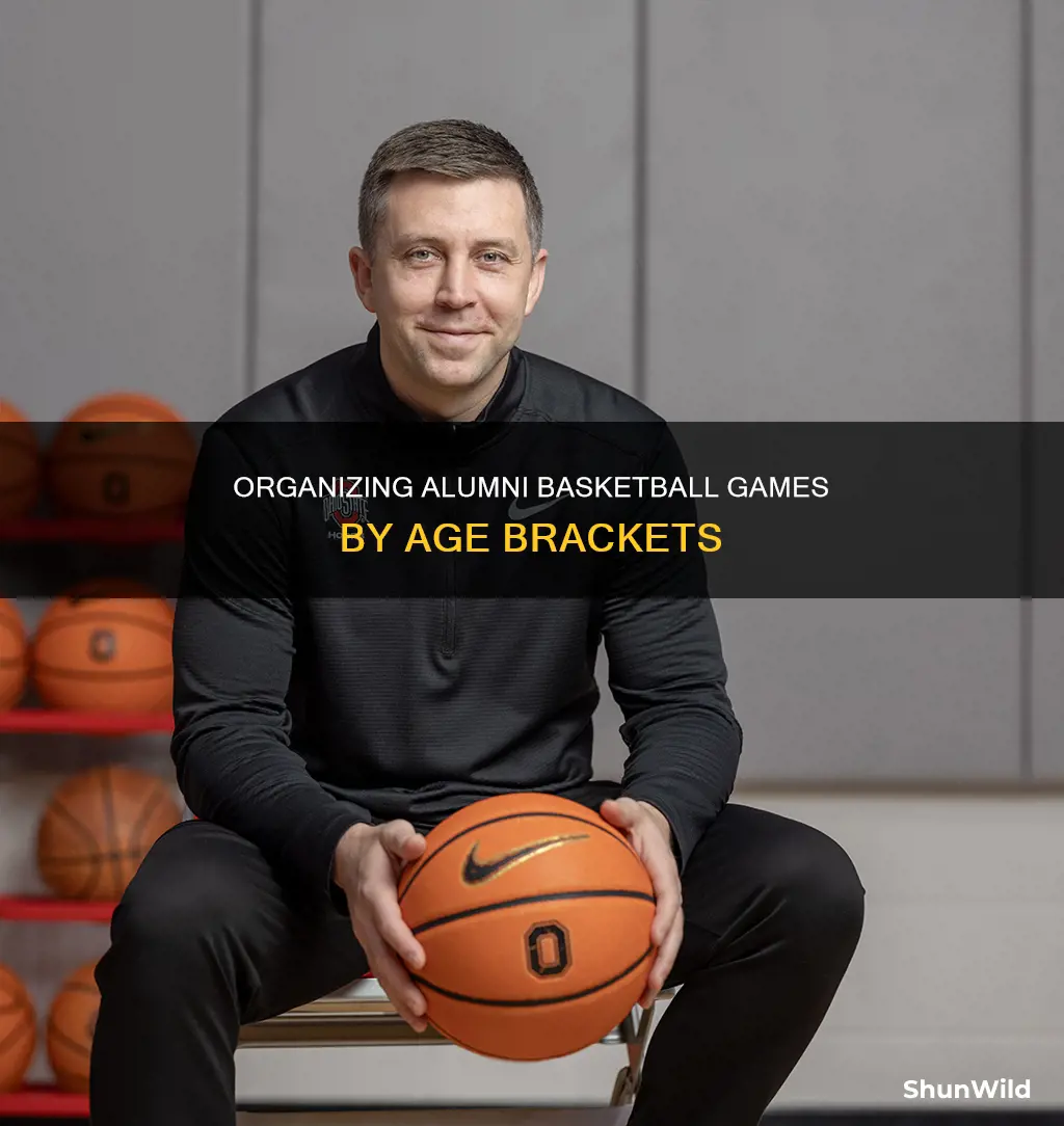 how to organize alumni basketball according to age bracket