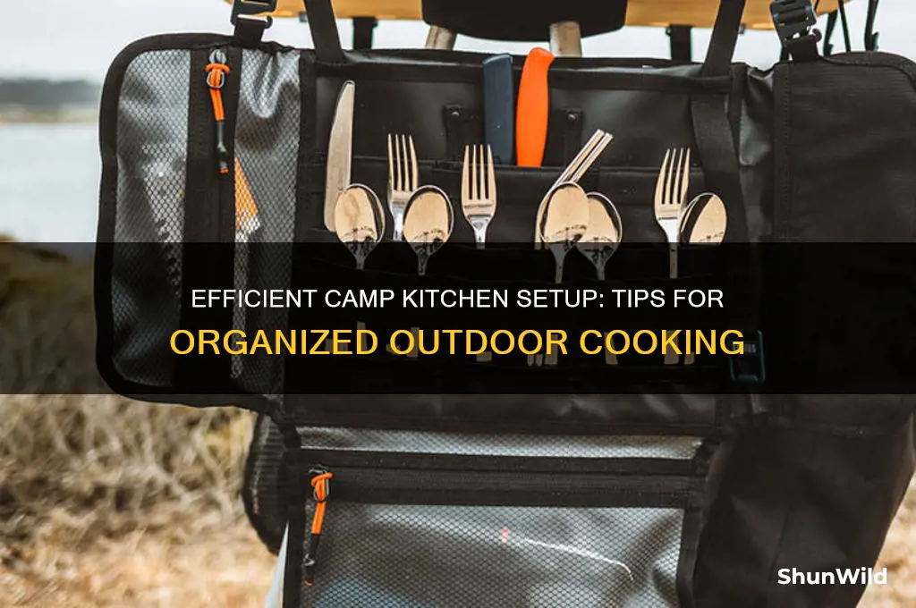 how to organize camp kitchen