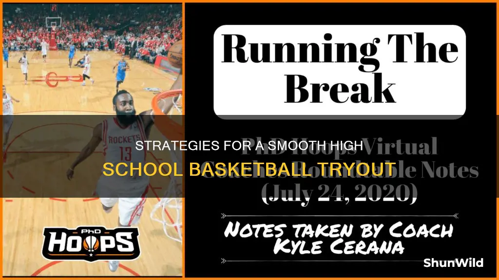 how to organize high school basketball tryout