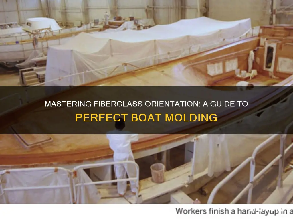 how to orient fiberglass in a boat mold