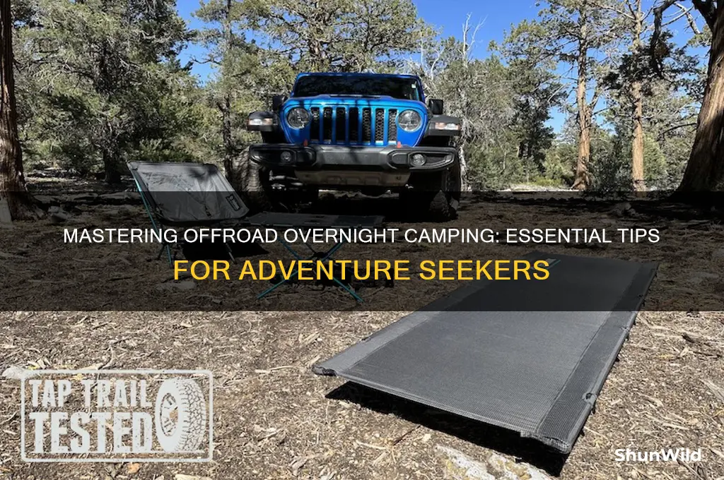 how to overnight camp offroad