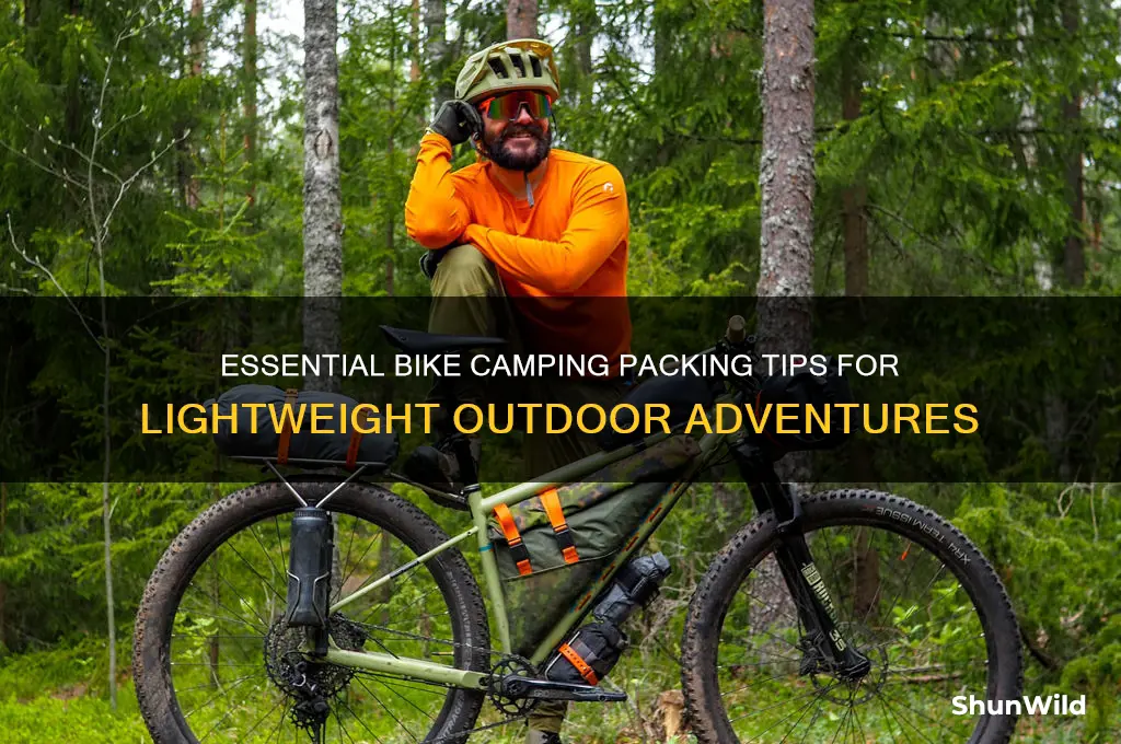 how to pack bike camping