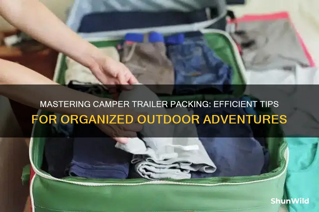 how to pack camper trailer