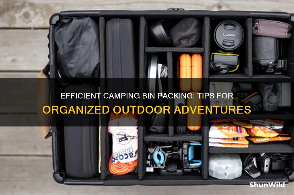 how to pack camping bins
