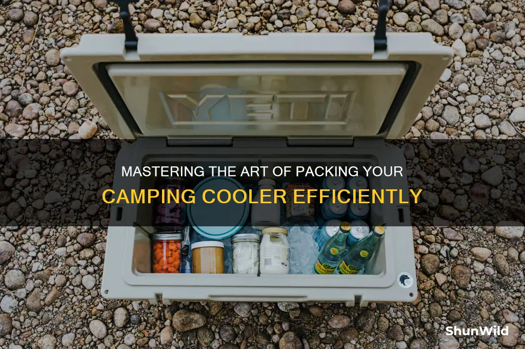 how to pack camping cooler
