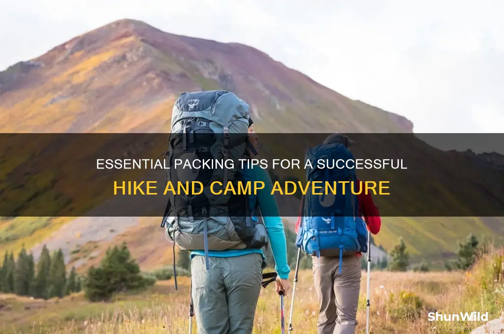 how to pack hike camp
