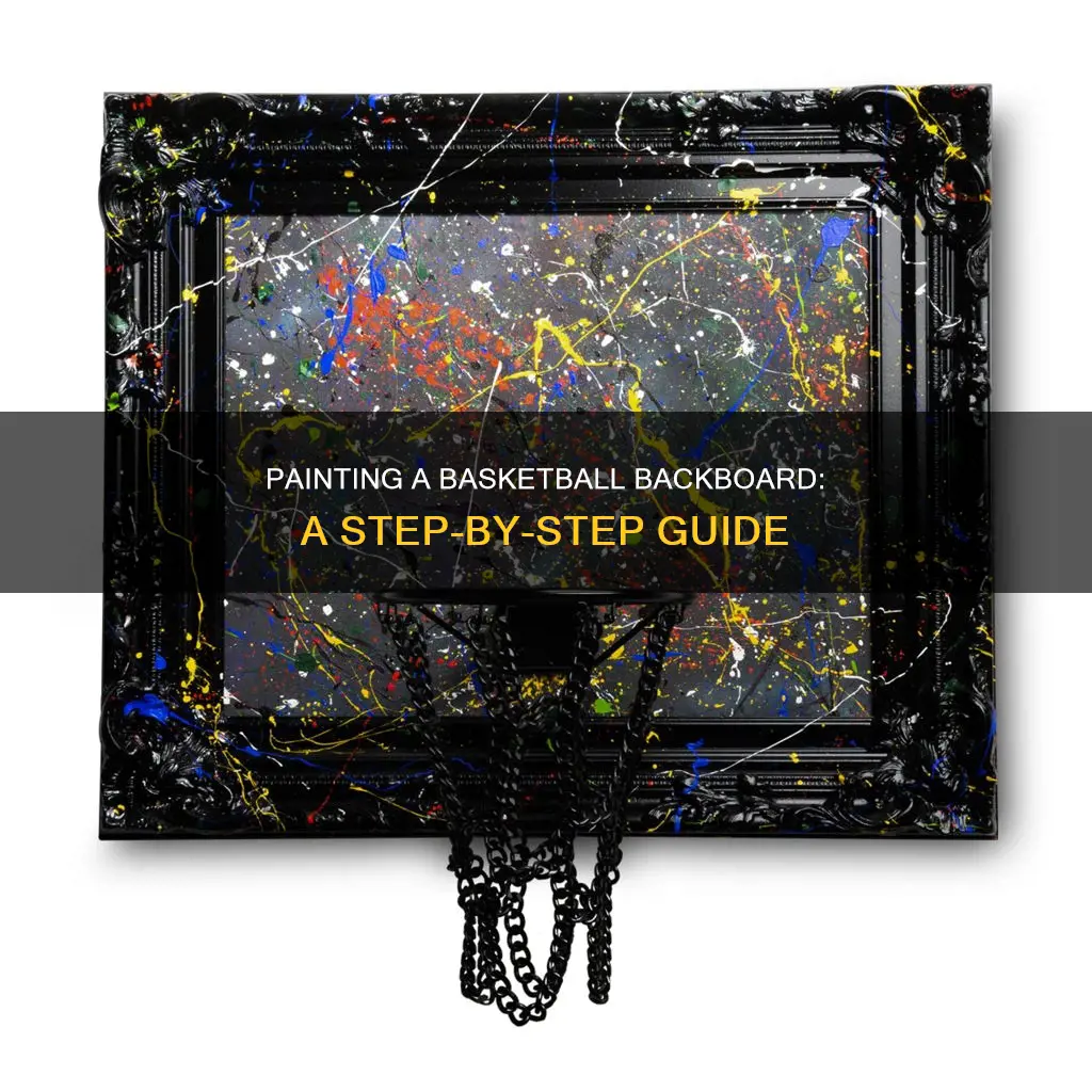 how to paint a basketball backboard