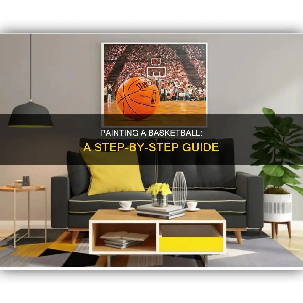 how to paint a basketball ball