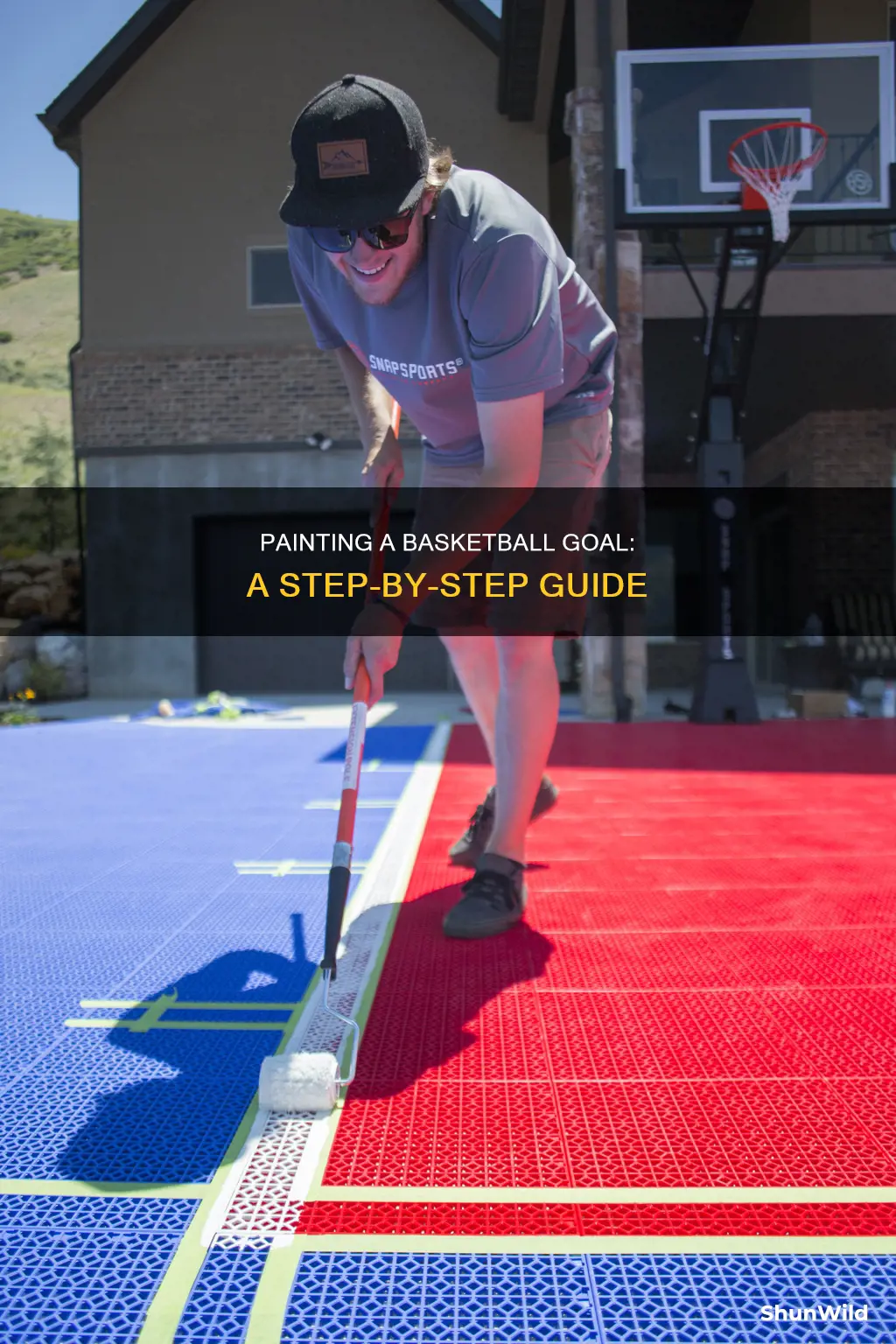 how to paint a basketball goal