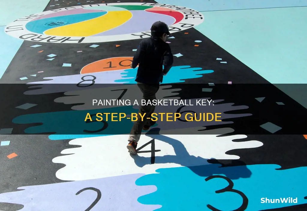 how to paint a basketball key