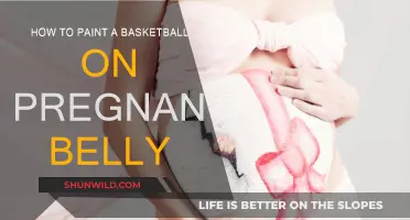 Belly Art: Painting a Basketball Bump