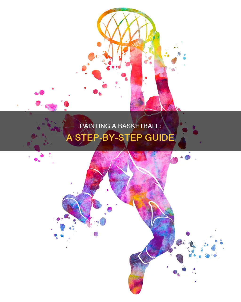 how to paint a basketball