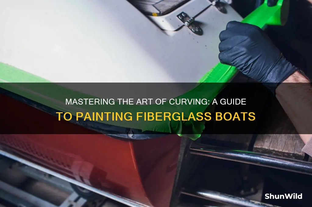 how to paint a curve on a fiberglass boat