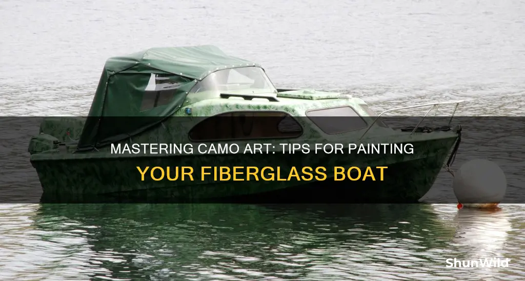 how to paint a fiberglass boat camo