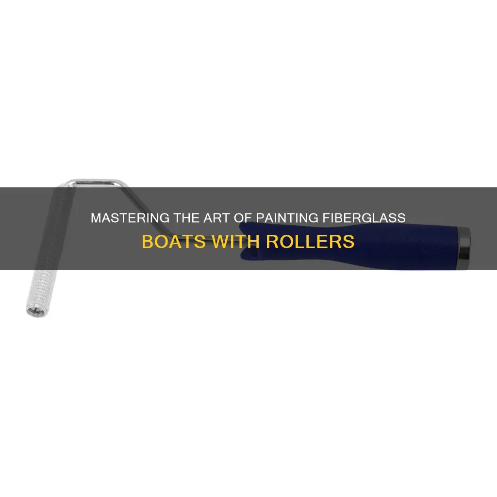 how to paint a fiberglass boat with a roller