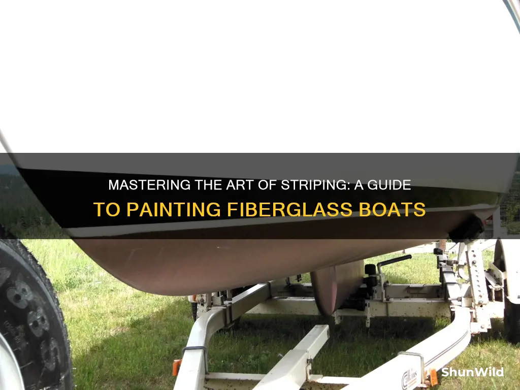 how to paint a stripe on a fiberglass boat