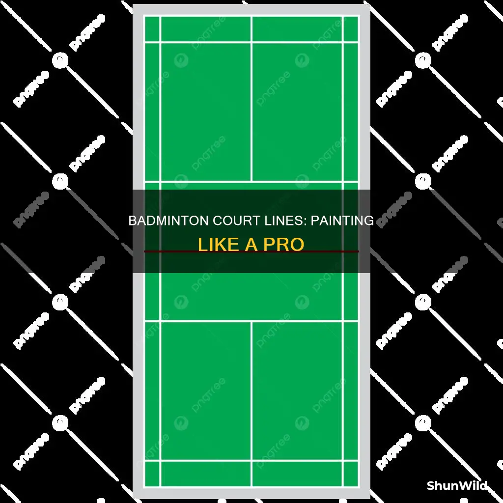 how to paint badminton court lines