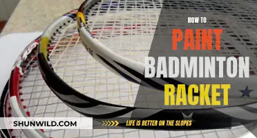 Badminton Racket Painting: A Step-by-Step Guide