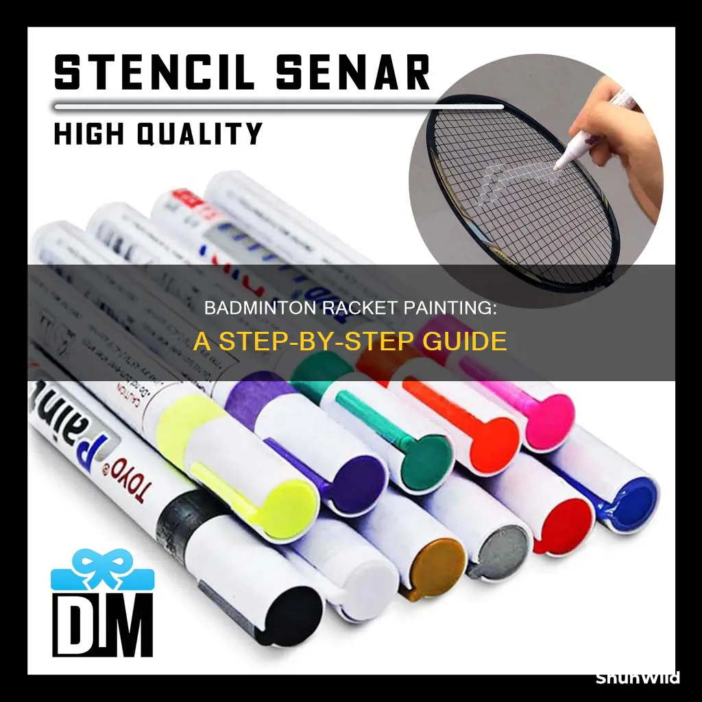 how to paint badminton racket