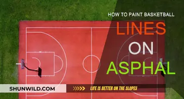 Asphalt Basketball Court: Painting Lines and Markings