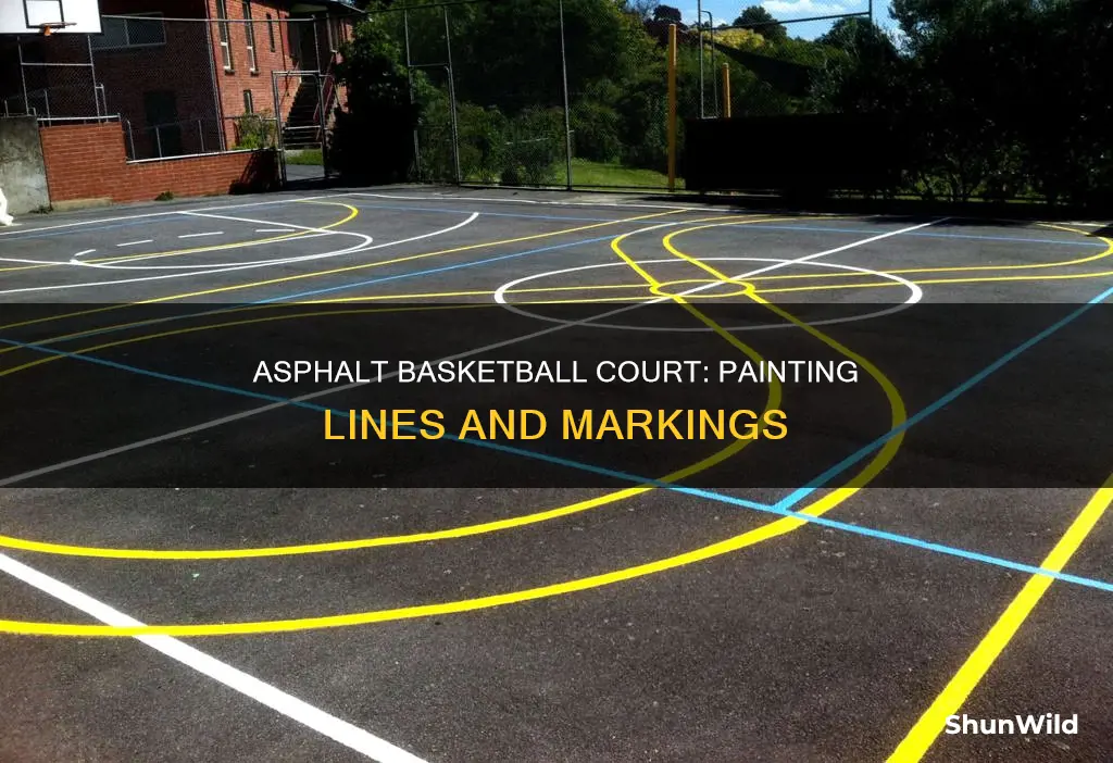 how to paint basketball lines on asphalt